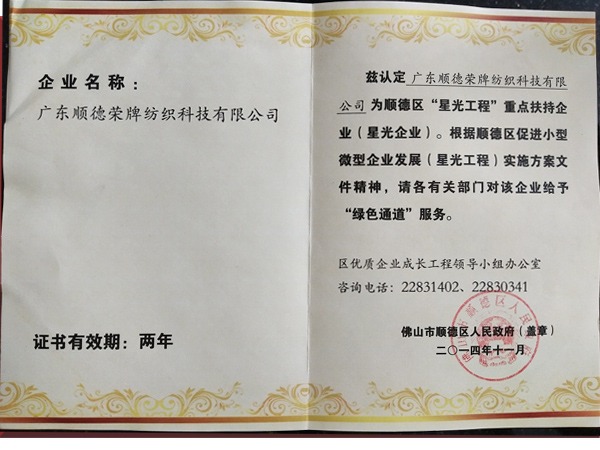 华体网页版登录入口荣获政府重点扶持企业